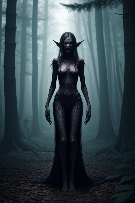 02170-146551043-A once-beautiful elf now twisted into a monstrous creature, elongated limbs, sharp teeth, lurking in a dead forest, creepy atmos.png